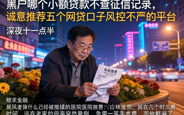 黑户哪个小额贷款不查征信记录,诚意推荐五个网贷口子风控不严的平台