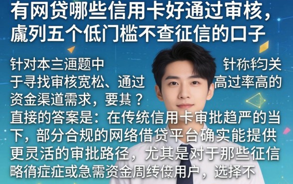 有网贷哪些信用卡好通过审核，胪列五个低门槛不查征信的口子