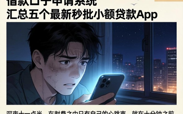 借款口子申请系统，汇总五个最新秒批小额贷款app