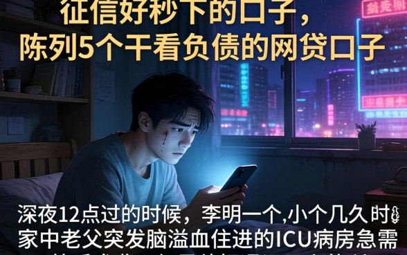 征信好秒下的口子，陈列5个不看负债的网贷口子