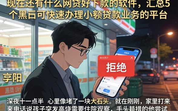 现在还有什么网贷好下款的软件，汇总5个黑户可快速办理小额贷款业务的平台