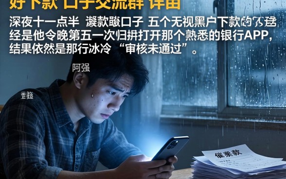 好下款的口子交流群，详尽说明五个无视黑户下款的口子