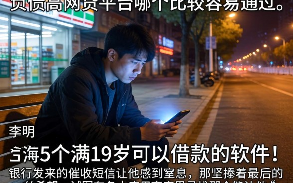 负债高网贷平台哪个比较容易通过，细致阐述5个满19岁可以借款的软件