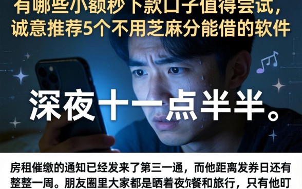 有哪些小额秒下款的口子值得尝试，诚意推荐5个不用芝麻分能借的软件