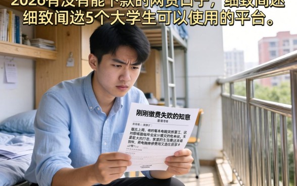 2026有没有能下款的网贷口子，细致阐述5个大学生可以使用的平台