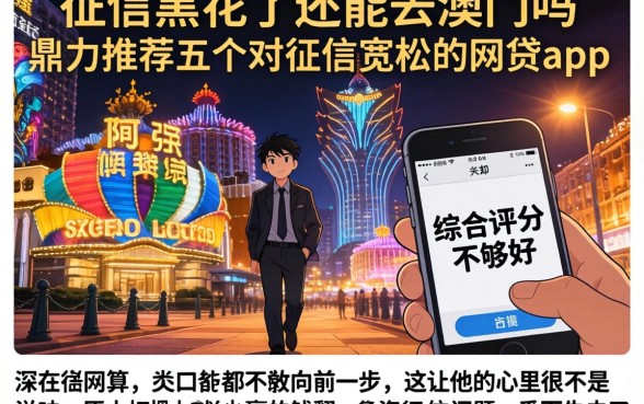 征信黑花了还能去澳门吗，鼎力推荐五个对征信宽松的网贷app
