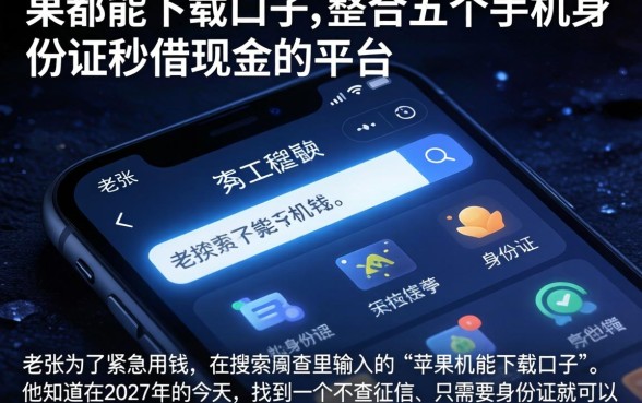 果机能下载的口子,整合五个手机身份证秒借现金的平台