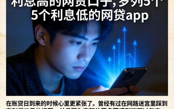 利息高的网贷口子，罗列5个利息低的网贷app