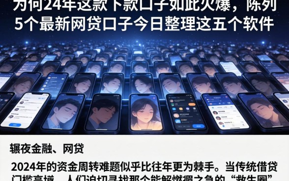 为何24年这款下款口子如此火爆，陈列5个最新网贷口子今日整理这五个软件