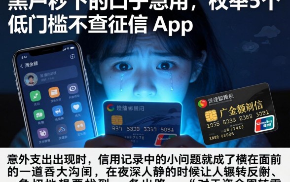 黑户秒下的口子急用，枚举5个低门槛不查征信的app