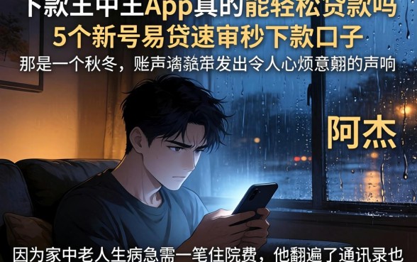 下款王中王app真的能轻松贷款吗，详细阐述5个新号易贷速审秒下款口子
