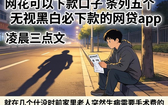 网花可以下款的口子，条列五个无视黑白必下款的网贷app