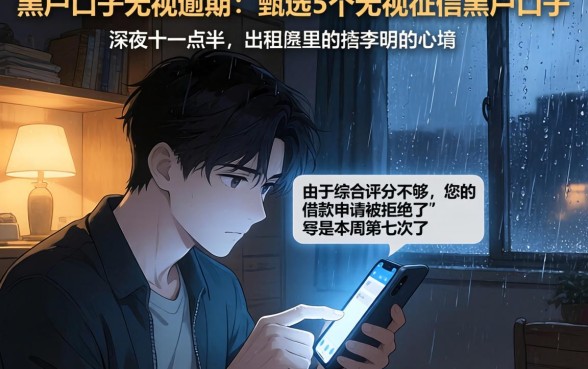 黑户口子无视逾期，甄选5个无视征信黑户口子