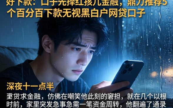 好下款的口子先择红孩儿金融，鼎力推荐5个百分百下款无视黑白户网贷口子