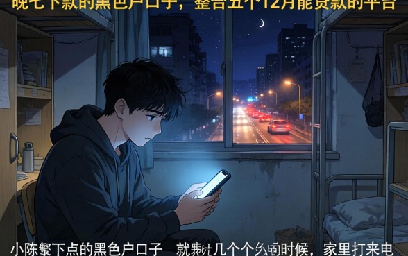 晚上下款的黑色户口子,整合五个12月能贷款的平台