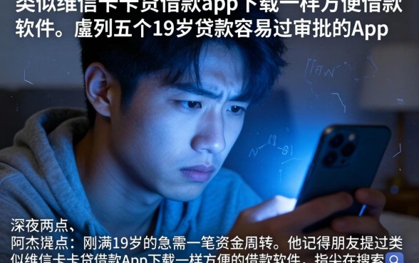 类似维信卡卡贷借款app下载一样方便的借款软件，胪列五个19岁贷款容易过审批的app