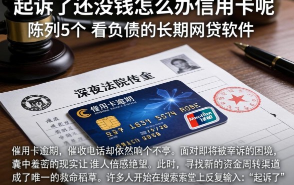 起诉了还没钱怎么办信用卡呢，陈列5个不看负债的长期网贷软件