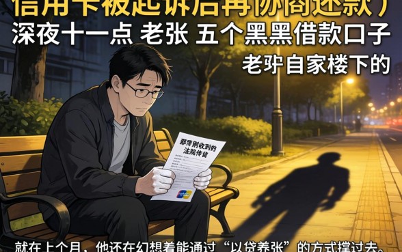 信用卡被起诉后再协商还款，概括五个黑户借款口子