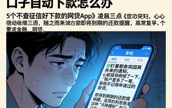 口子自动下款怎么办，详细阐述5个不查征信好下款的网贷app
