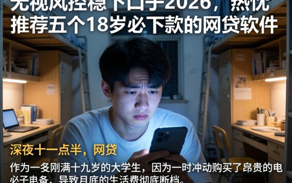 无视风控稳下口子2026，热忱推荐五个18岁必下款的网贷软件