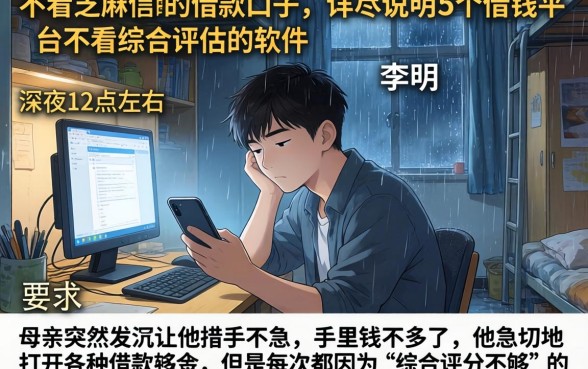 不看芝麻信用的借款口子，详尽说明5个借钱平台不看综合评估的软件