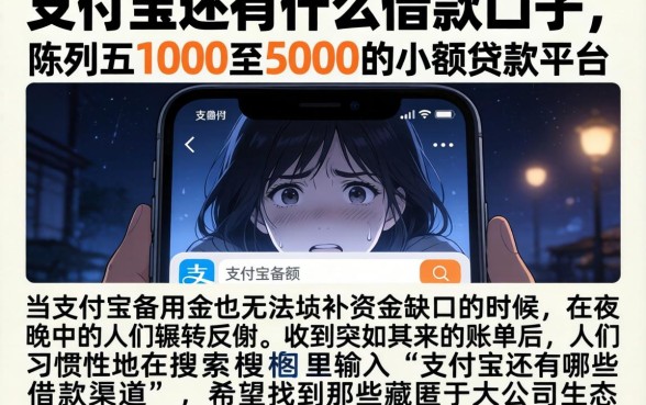 支付宝还有什么借款口子，陈列五个1000至5000的小额贷款平台