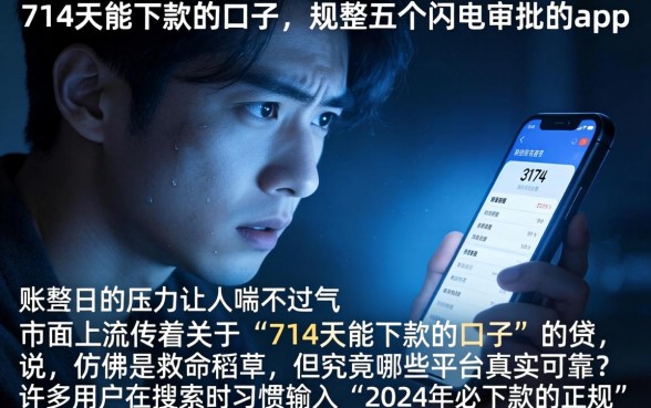 714天能下款的口子，规整五个闪电审批的app