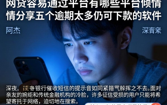网贷容易通过的平台有哪些平台，倾情分享五个逾期太多仍可下款的软件