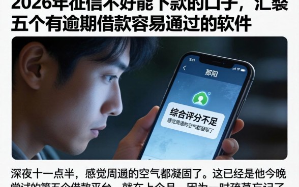 2026年征信不好能下款的口子，汇整五个有逾期借款容易通过的软件