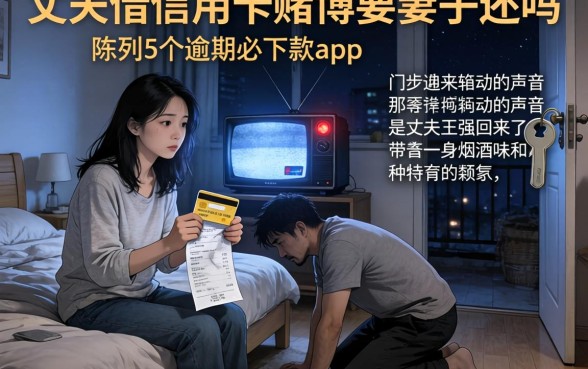 丈夫借信用卡赌博要妻子还吗，陈列5个逾期必下款的app