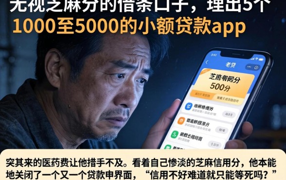 无视芝麻分的借条口子,理出5个1000至5000的小额贷款app