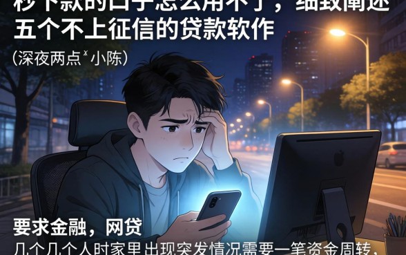 秒下款的口子怎么用不了，细致阐述五个不上征信的贷款软件