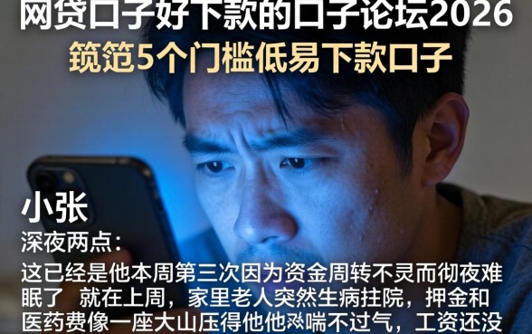 网贷口子好下款的口子论坛2026，规整5个门槛低易下款口子