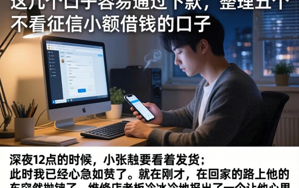 这几个口子容易通过下款，整理五个不看征信小额借钱的口子