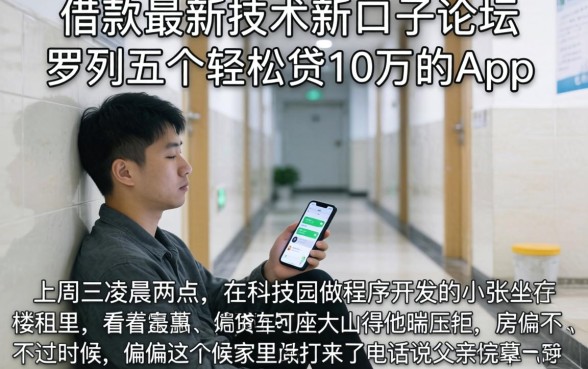 借款最新技术新口子论坛，罗列五个轻松贷10万的app