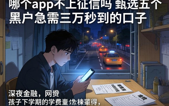 哪个app不上征信吗，甄选五个黑户急需三万秒到的的口子