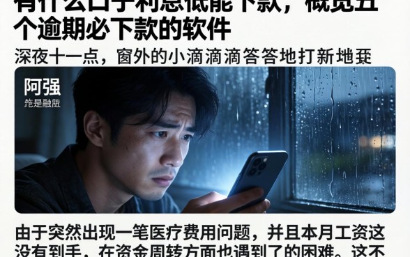 有什么口子利息低能下款，概览五个逾期必下款的软件