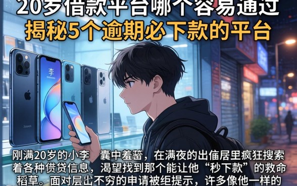 20岁借款平台哪个容易通过，揭秘5个逾期必下款的平台