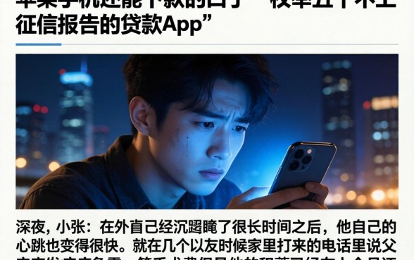 苹果手机还能下款的口子，枚举五个不上征信报告的贷款app