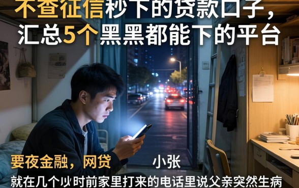 不查征信秒下的贷款口子，汇总5个黑户都能下的平台