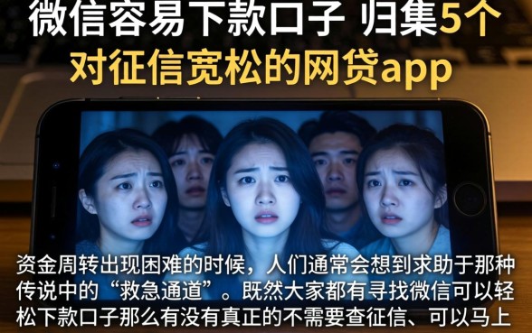 微信容易下款口子,归集5个对征信宽松的网贷app