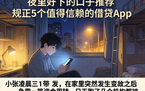 夜里好下的口子推荐,规整5个值得信赖的借贷app