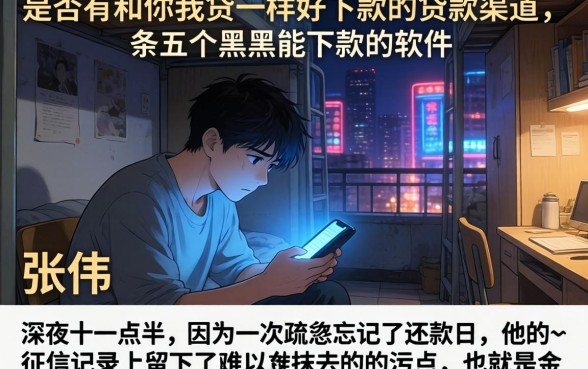 是否有和你我贷一样好下款的贷款渠道，条列五个黑户能下款的软件