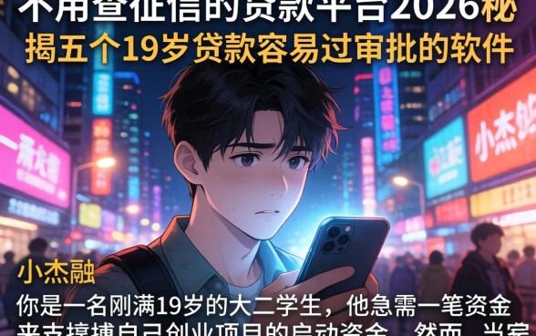 不用查征信的贷款平台2026，揭秘五个19岁贷款容易过审批的软件