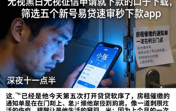 无视黑白无视征信申请就下款的口子下载，筛选五个新号易贷速审秒下款app