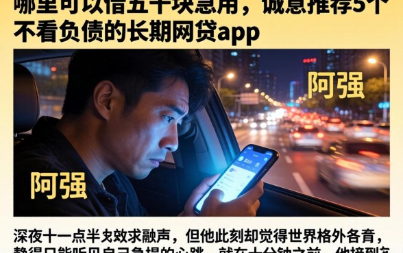 哪里可以借五千块急用，诚意推荐5个不看负债的长期网贷app