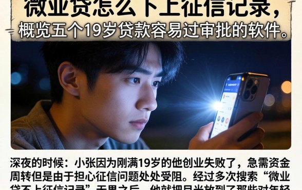微业贷怎么不上征信记录，概览五个19岁贷款容易过审批的软件