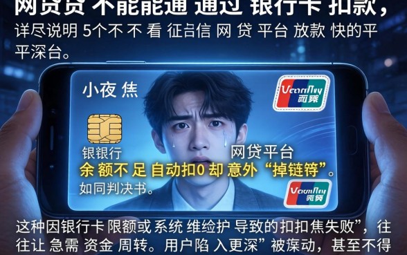 网贷不能通过银行卡扣款，详尽说明5个不看征信网贷平台放款快的平台