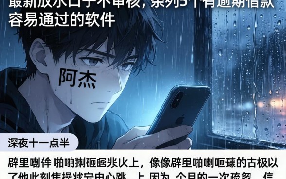 最新放水的口子不审核，条列5个有逾期借款容易通过的软件