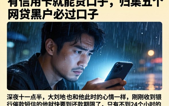 有信用卡就能贷口子，归集五个网贷黑户必过口子